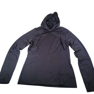 Spyder Women Black Hooded Lightweight Activewear Pullover Top Size Medium